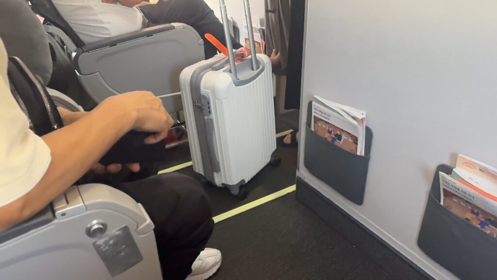 チェジュ航空最前列