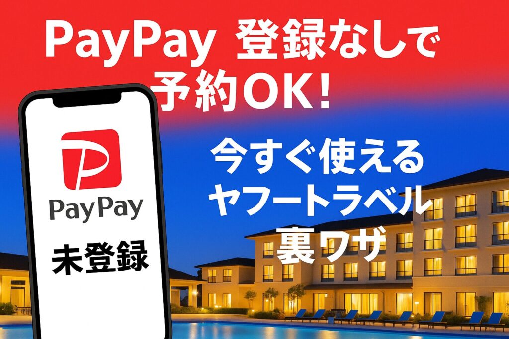 yahooトラベル ペイペイ持ってない