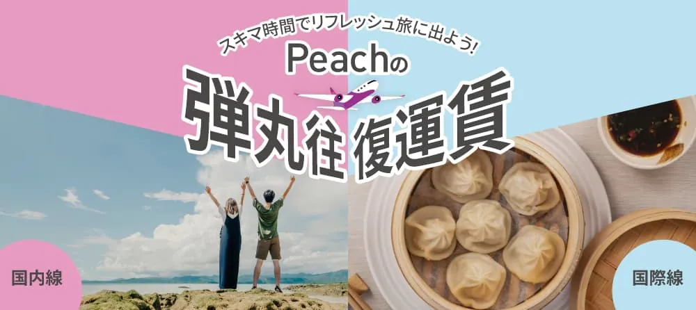 Peachの弾丸往復運賃